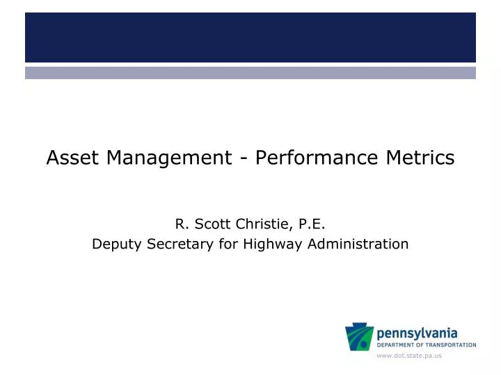 asset management performance metrics
