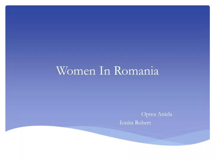 women in romania