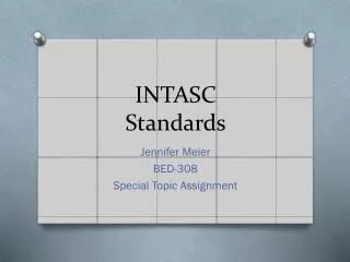 INTASC Standards