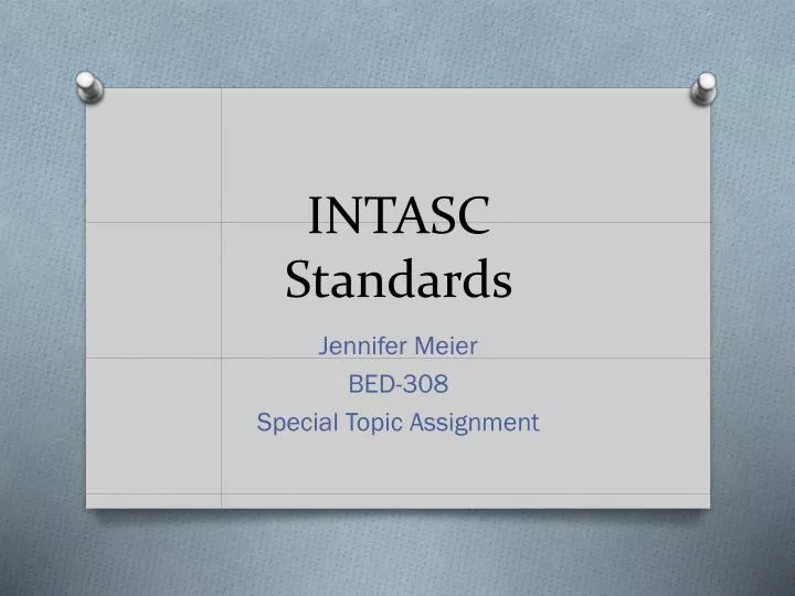 intasc standards