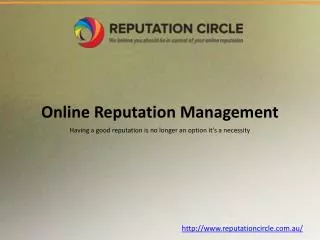 Why Online Reputation Management?