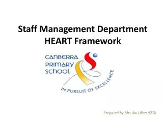 Staff Management Department HEART Framework