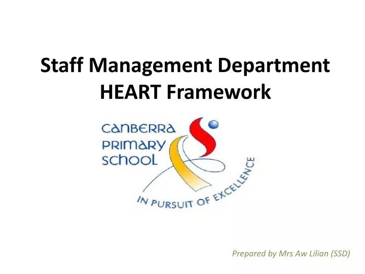 staff management department heart framework