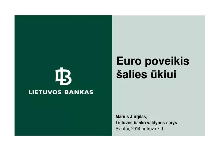 euro poveikis alies kiui