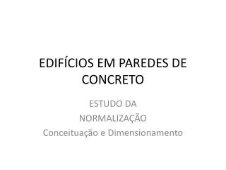edif cios em paredes de concreto