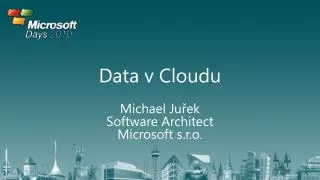 data v cloudu