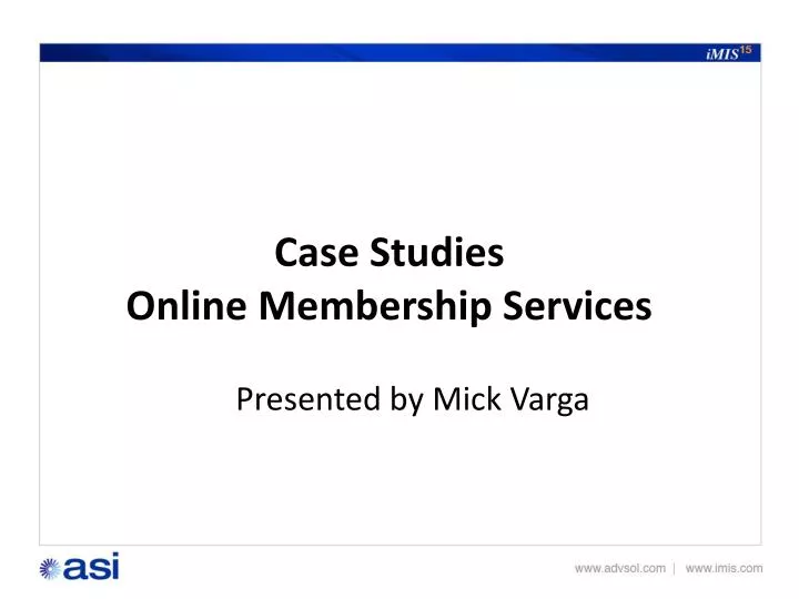 case studies online membership services
