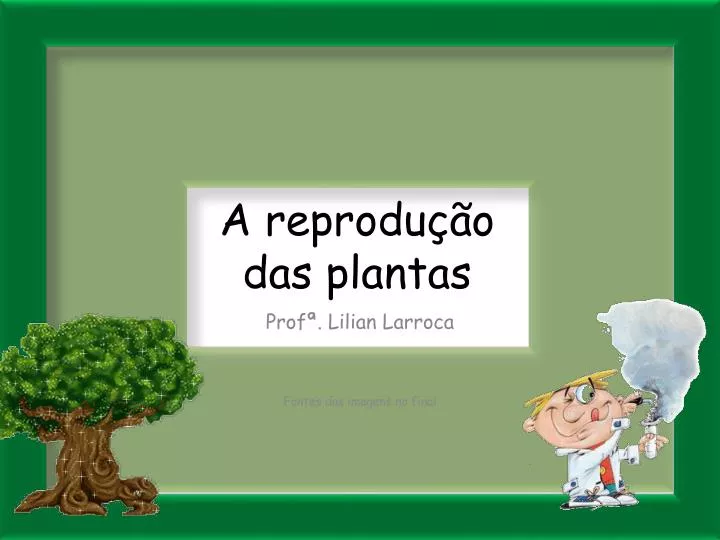 a reprodu o das plantas