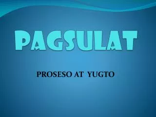 pagsulat