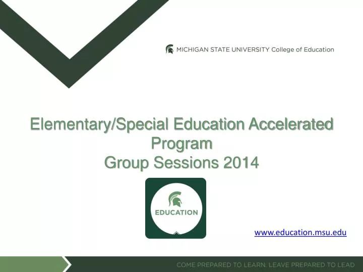 elementary special education accelerated program group sessions 2014