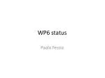WP6 status - slide 1