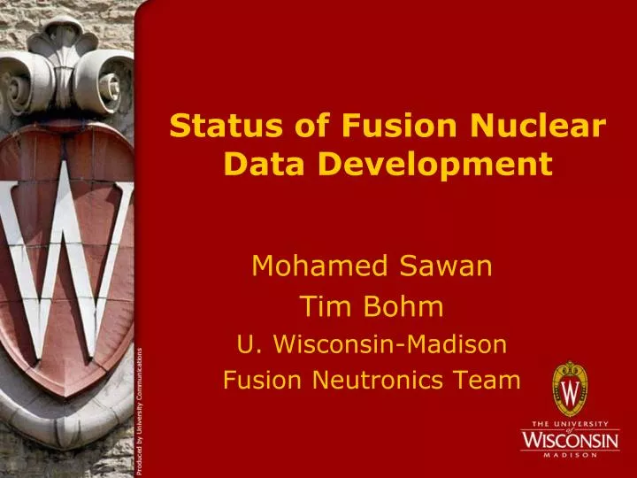 status of fusion nuclear data development