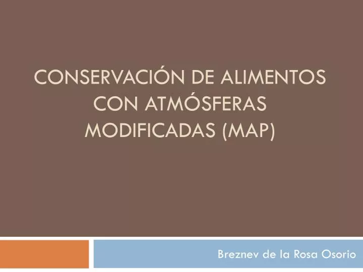 conservaci n de alimentos con atm sferas modificadas map