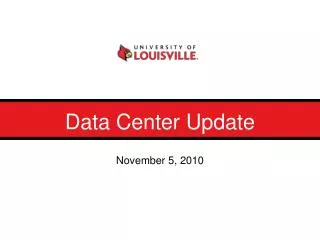 Data Center Update