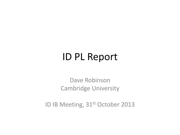 id pl report