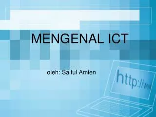 mengenal ict