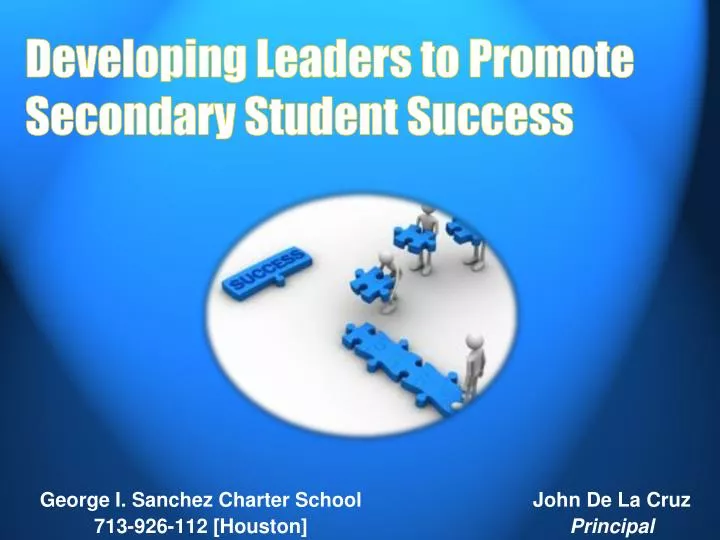 developing leaders to promote secondary student success