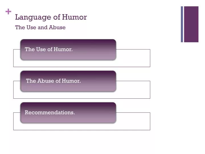 language of humor the use and abuse
