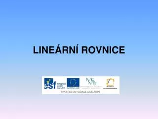 line rn rovnice