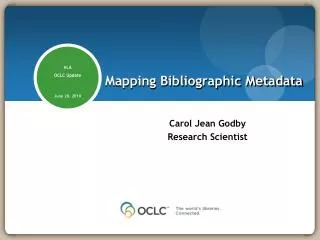 Mapping Bibliographic Metadata