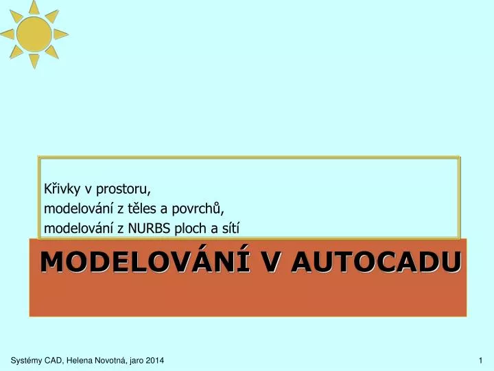 modelov n v autocadu