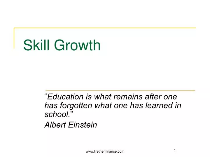 skill growth