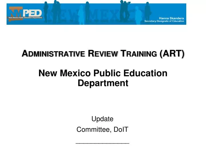 administrative review training art new mexico public education department