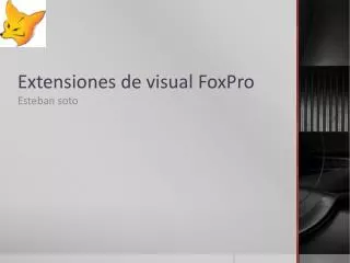 extensiones de visual foxpro