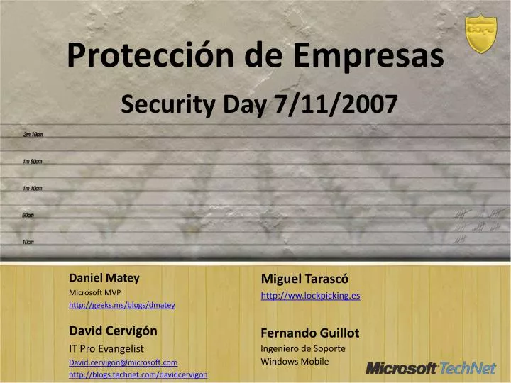 protecci n de empresas security day 7 11 2007