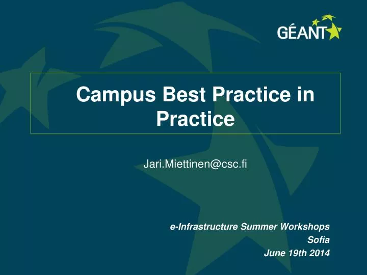 campus best practice in practice
