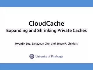 CloudCache Expanding and Shrinking Private Caches