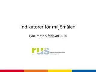 indikatorer f r milj m len