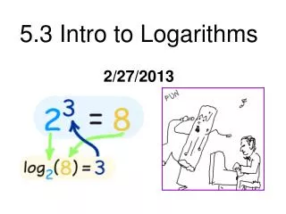 5.3 Intro to Logarithms 2/27/2013