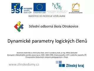 dynamick parametry logick ch len