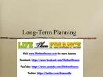 Long term planning - slide 1