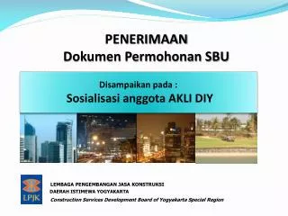 penerimaan dokumen permohonan sbu