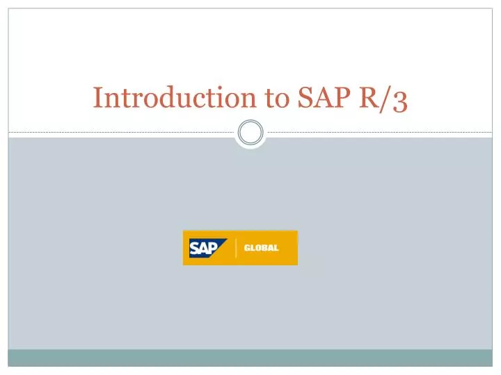 introduction to sap r 3