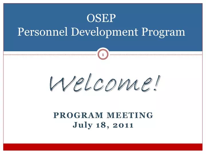 osep personnel development program