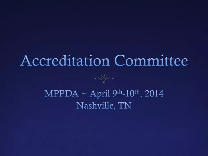 accreditation committee