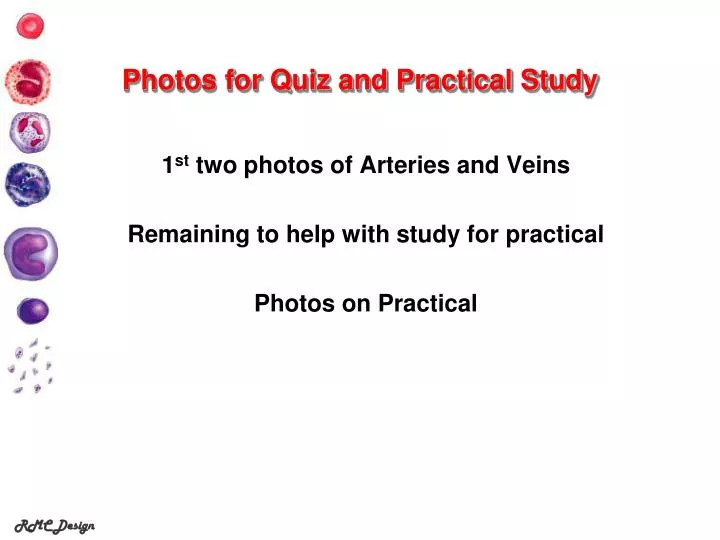 photos for quiz and practical study