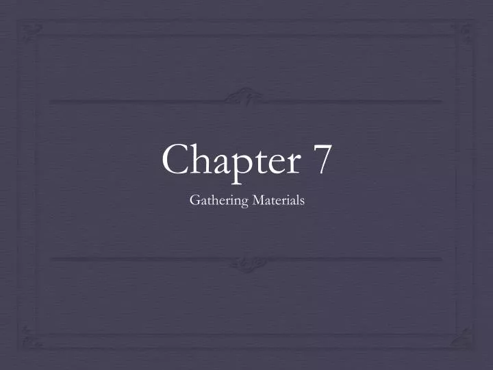 chapter 7