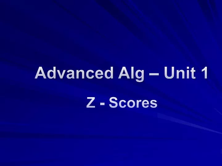 advanced alg unit 1
