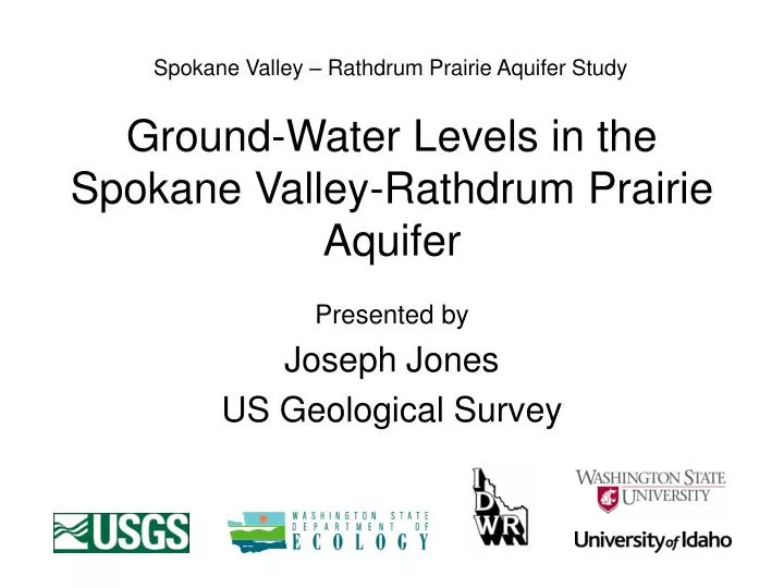 ground water levels in the spokane valley rathdrum prairie aquifer