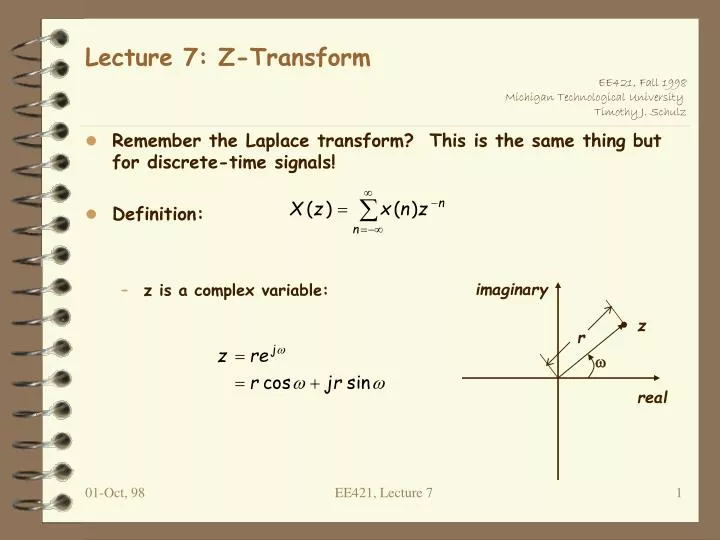 lecture 7 z transform
