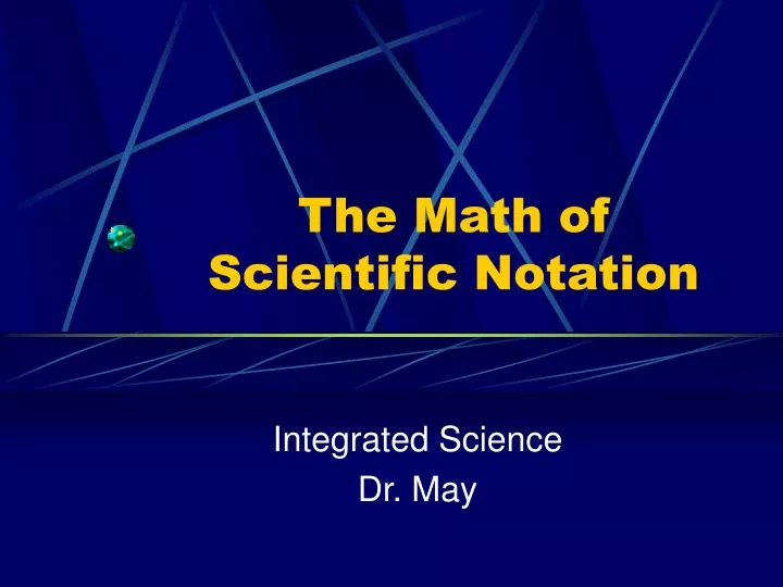the math of scientific notation