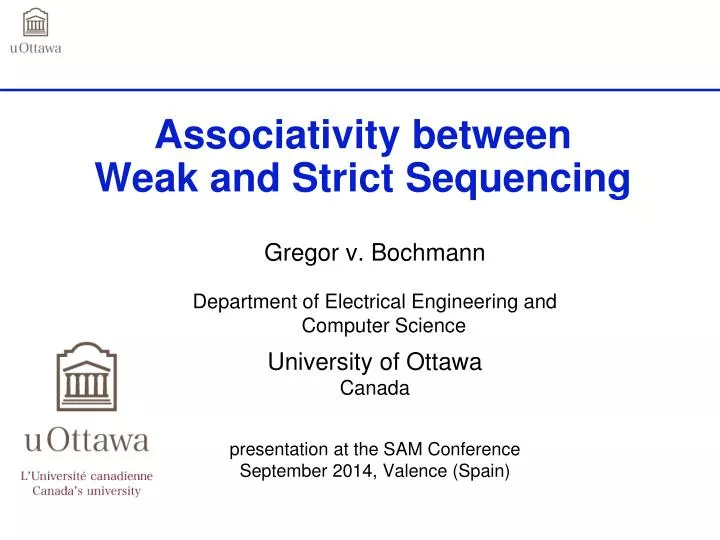 associativity between weak and strict sequencing