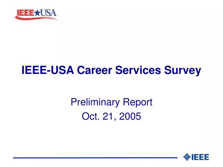 ieee usa career services survey