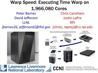 Warp Speed: Executing Time Warp on 1,966,080 Cores