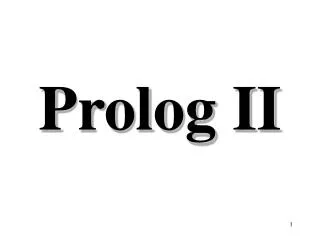 Prolog II