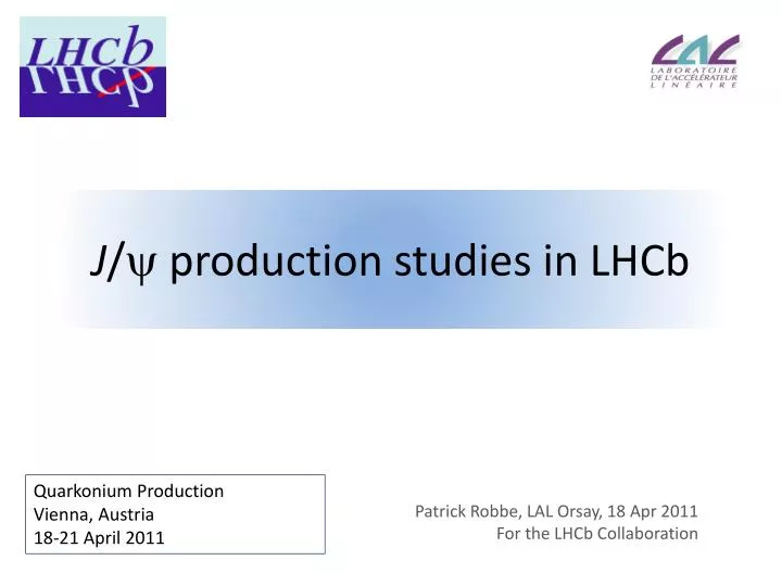 j y production studies in lhcb